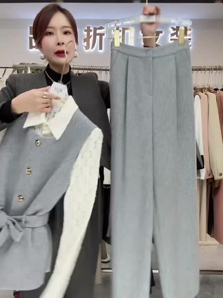 【纪朵研】8121高级感时尚套装女2025秋季新款外套衬衫裤子三件套#新款上新 #高级感穿搭 #时尚气质显瘦穿搭 #显瘦穿搭 #气质穿搭