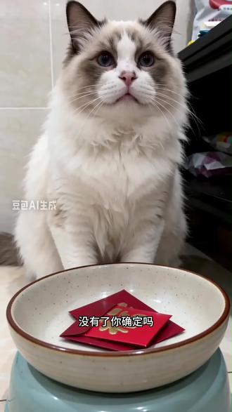 看把猫咪委屈的都哭了。 #豆包ai #豆包P图已经nextlevel了 #萌宠计划 #猫咪的日常 #会说话的猫