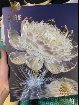 送礼佳品 好运连连 非遗纯手工黄铜板板雕刻画 送朋友长辈领导寓意好运连连不到200米的价格真香#送礼品#送长辈#送领导 #送朋友 #乔迁礼