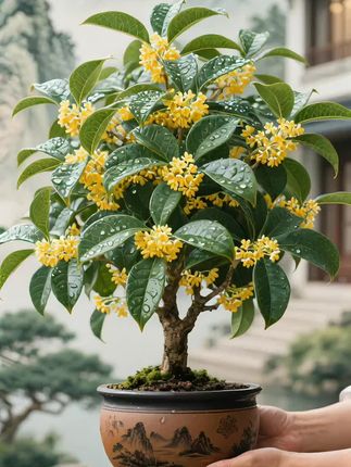 #爱生活爱养花 #四季桂花#桂花树盆景造型 #桂花盆景#四季桂花树@上热门🔥🔥🔥