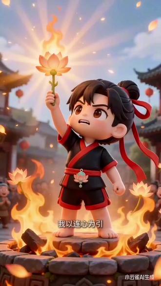 赤焰以莲心佩燃尽灵火封印黑雾,火焰化作莲花护住小镇,最终灵火与他融为一体,成为云涯镇的守护者。村民们在火坛下欢呼,赤焰望着漫天星火,终于明白力量的真谛~
#古风动画 #国漫少年 #Ai动漫