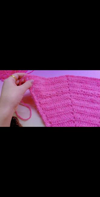 #玩毛线 儿童斗篷第二组镂空花样教程#手工 #钩针编织 #dou上热门 #穿搭