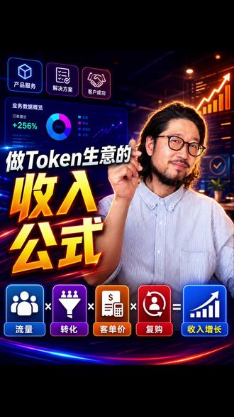 做Token生意的收入公式 #词元#词元经济#词元代理#token经济#ai创业