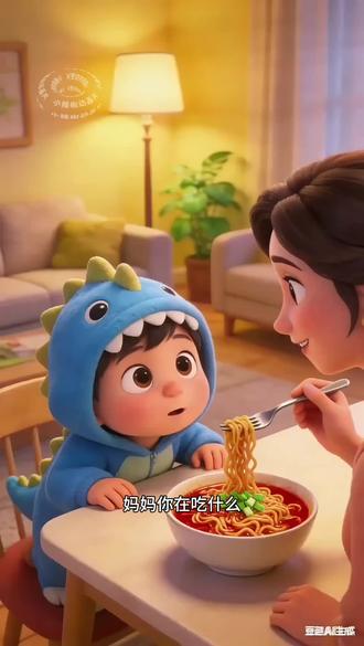 妈妈在吃什么好香啊#动画片#儿童动画#动画片推荐#早教动画