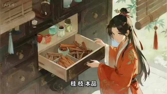 中药知识科普 桂枝 性辛、甘,温。归心、肺、膀胱经。具有发汗解肌,温通经脉,助阳化气,平冲降逆的功效。可用于风寒感冒、脘腹冷痛、经闭痛经、关节痹痛等寒凝血滞诸痛等证。#中药 #中药材 #中药知识科普 #这也能开播