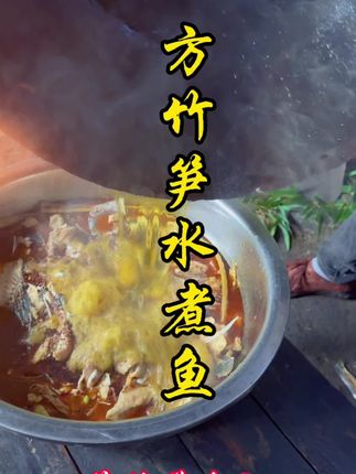 你到方竹笋林吃过饭吗.方竹笋水煮鱼等你来吃#桐梓方竹笋#大娄山方竹笋#狮溪方竹笋 #大山文化传媒 #村播大山