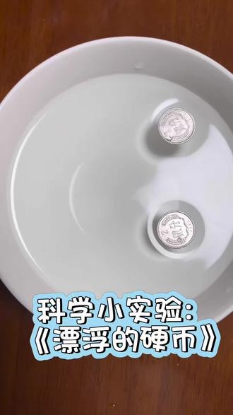 硬币居然能浮在水面上?
幼儿园超简单科学小实验,
零成本解锁水的表面张力~
陪娃玩出科学大脑🧠
#科学启蒙 #亲子实验 #漂浮的硬币 #幼儿园科学小实验 #带娃日常