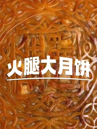 广东金腿大月饼没想到这么好吃,一分皮九分馅里面有超多的馅料超好吃#金腿大月饼 #大月饼 #金腿月饼