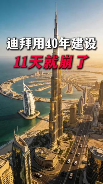 迪拜用40年建设,11天就崩了 #资产安全 #地缘风险 #全球化陷阱 #财富底层逻辑 #黄金签证