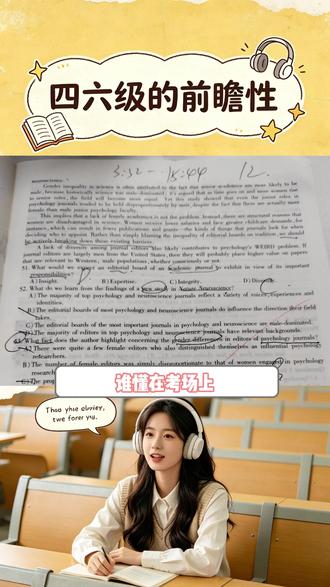 四六级的前瞻性 #千问 #学习