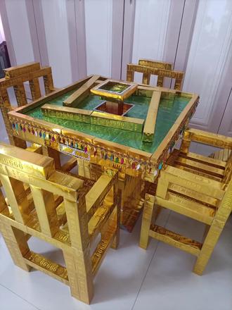 #手艺人在抖音 #制作过程 麻将桌椅子教程…