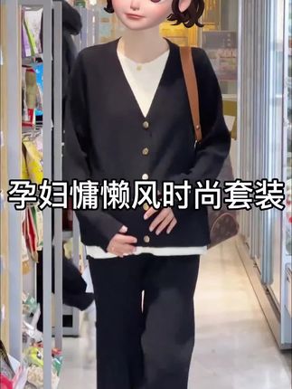 孕期真的太喜欢这种慵懒感的穿搭了,这套上身舒服又好看,而且很适合孕期的姐妹们,它是这种休闲运动的套装,上衣是宽松的版型,裤子也是高弹力的,不会勒肚子,不管你是上班还是出门散步都可以穿它,关键是现在价格也很合适哦,喜欢的姐妹赶紧冲!#孕期穿搭 #孕妇装 #减龄穿搭 #时尚穿搭 #一个身体两个心跳