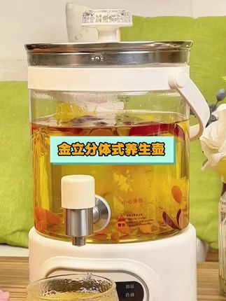 现在都流行这种#分体式养生壶 可以拿下来,续水换茶很方便,还能放到冰箱里做冰镇凉茶#金立养生壶