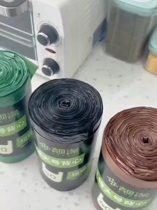 靓涤大垃圾袋大号加厚家用手提式黑色背心厨余袋厨房商用大塑料袋#垃圾袋手提式 #塑料袋 #厨房垃圾袋 #垃圾袋