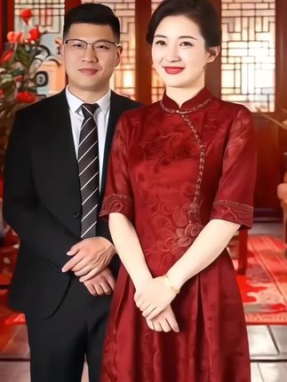 #喜妈妈婚宴礼服#婚庆礼服 #优雅气质 #婚宴妈妈装