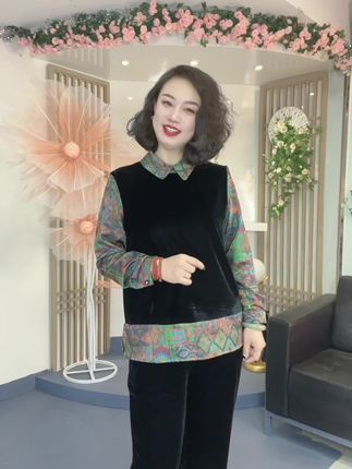 今天休息不播,明天见#女装穿搭 #哈尔滨小薇服饰 #优雅气质 #国风穿搭 #传统服饰