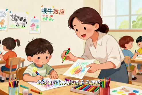 养娃!“喂牛效应”才是拿捏孩子的绝技 很多家长以为给孩子立规矩、靠权威压制就是育儿妙招,比如“作业没写完不准看电视”“考不好没收手机”,殊不知这是在毁掉孩子的自驱力!今天分享一个残酷却有效的“喂牛效应”,亲测让我家娃从班级末尾逆袭进重点班,家长们一定要看完!
老农喂牛从不会把草料直接丢地上,而是挂在稍高处,让牛稍用力才能吃到,这样牛吃得更香、长得更壮。教育孩子也是如此,轻易满足会让孩子变得依赖懒惰没担当,适度的“困难”才能激发他们的内驱力。
那具体怎么用“喂牛效应”养娃呢?分享我亲测有效的4步:
- 退出包办,归还责任:孩子的书包让他自己整理,房间再乱只要他不难受就别插手。让他亲身体验“搞砸了自己扛”,只有意识到“这是我的事”,内驱力才会慢慢长出来。
- 尽早挖天赋,找对方向才省力:每个孩子都有闪光点,有的孩子背不出乘法表却能画画两小时,有的五音不全却逻辑超强。试试耶鲁大学天赋测试表,1分钟挖掘孩子隐藏天赋,找对方向孩子才更有动力。
- 把学习变成打游戏:孩子讨厌的不是学习,是努力没回报的挫败感。把作业变成“闯关小游戏”,完成一项画颗星,攒够换家庭电影夜或周末放风筝(别用零花钱,精神奖励更管用)。
- 用交流链接情感:每天睡前抛个话题,比如“你最想要什么超能力”,让孩子畅所欲言。现实情感填满了,孩子自然就不会沉迷虚拟世界。
如果你也想让娃逆袭,可以试试这些方法,评论区聊聊你家娃的育儿难题,一起用对方法养出省心娃!
#家长必读 #喂牛效应 #学习方法 #亲子沟通 #鸡娃不如激娃