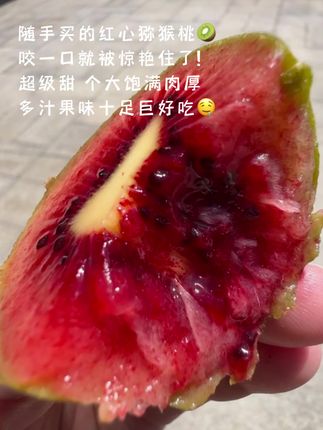 随手买的红心猕猴桃,咬一口就被惊艳住了!超级甜!个大饱满,皮薄肉厚,爆甜多汁,果味十足,真的巨甜巨好吃!#猕猴桃 #红心猕猴桃 #奇异果 #新鲜应季水果 #大人孩子都爱吃