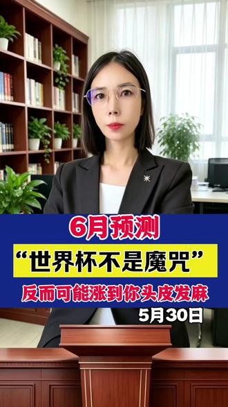 6月预测“世界杯不是魔咒”反而可能涨到你头皮发麻 #理财#股民#基金#投资#大盘预测