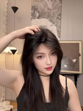 #假发 #补发片 #真人发 #补发片遮白发 #假发补发