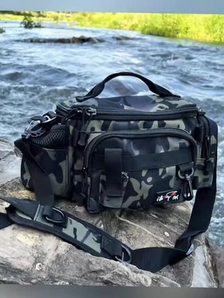 浪迹江湖溪流走钓专用腰包有挂饵盒和插鱼护孔装备套装渔具收纳包#钓鱼腰包 #渔具收纳包 #溪流走钓 #挂饵盒