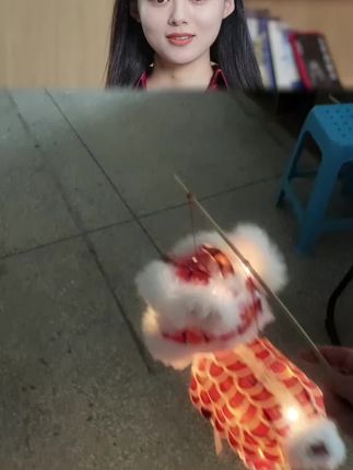 2025新款醒狮灯笼儿童中秋节diy材料元宵手提新年手工花灯手作