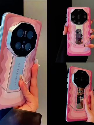 适用华为mate70pro+手机壳波浪纹素皮补妆镜子轻奢防摔个性保护套#数码科技 #手机壳 #手机壳推荐 #好物推荐🔥 #爆款热卖中