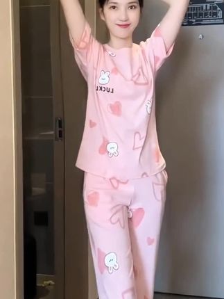 #睡衣家居服 #睡衣女 #家居套装 #在家也要美美哒 #谁穿谁好看
