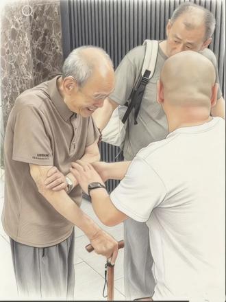 “孝心无需远行,陪伴即是答案”#你伤我伤到哭 #画一个故事 #陪伴是最大的幸福 #感动瞬间