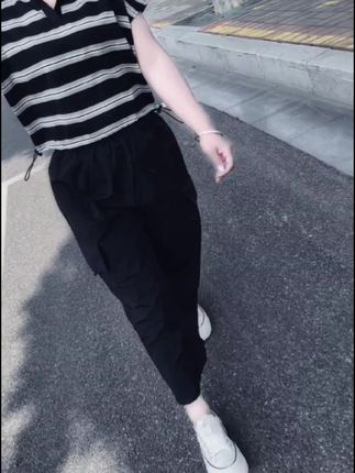 #条纹衬衫 #半身裙套装 #休闲套装减龄