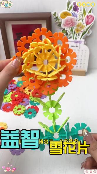 雪花片拼搭 多种造型 激发自己的想象力 天马行空出行在这里手里#手工 #益智玩具 #教程 #手工diy #玩具 #积木 #亲子手工 #创意