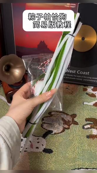 哇哦!好可爱的粽子帕恰狗挂件,好朋友马上端午了,我也做一个送给你好不好~#手工diy #挂件#扭扭棒手工 #端午节 #好物推荐🔥