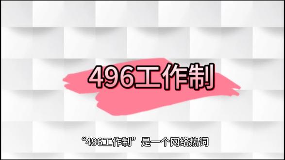 496工作制#496 #网络热词