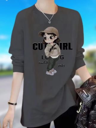 #时尚休闲穿搭 #时尚潮流穿搭 #休闲减龄穿搭 #长袖t恤 #春秋穿搭