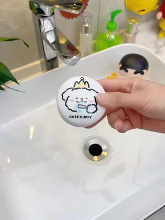 你用过陶瓷弹跳芯吗 ? 能挡住杂物毛发 无异味的#可爱小狗陶瓷弹跳芯 #陶瓷弹跳芯 #陶瓷下水器 #卫生间好物 #好物推荐🔥