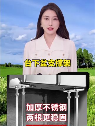 洗菜盆台下盆不锈钢伸缩支撑架厨房水槽托架方盆放脱落 固定支撑杆#台下盆支撑架#不锈钢台下盆支撑架#下次盆支撑杆托架#伸缩太下盆支撑#每日分享