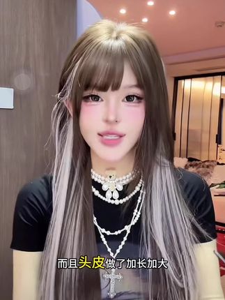 小圆升级款【可以不用戴发网的假发·双子座】精修进口混丝头套假发#假发#假发推荐#让夜色看见你的光 #发型 #显白发色 @DOU+上热门