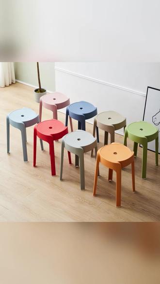 特厚旋风凳:加大餐桌凳,时尚餐厅炫彩熟塑料等位凳 #特厚旋风凳 #加大餐桌凳 #熟塑料餐凳 #餐厅等位凳 #时尚炫彩凳