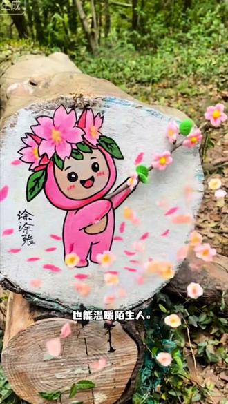 春天那就画个樱花宝宝 #画画#原创动画 #治愈系 #抖音青年艺术家计划 #上热门