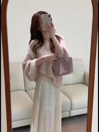 #气质仙女裙穿搭 #日常通勤穿搭 #甜美女孩 #随机穿搭挑战