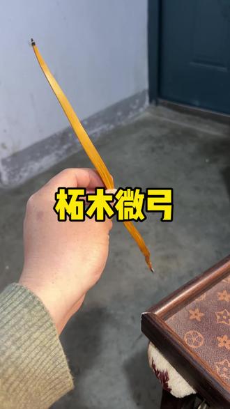 这是我手工制作的柘木微弓颜值在线#纯手工打造 #传统弓 #反曲弓 #微弓