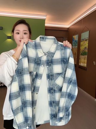 早秋青少年衬衣外套#秋季穿搭 #早秋穿搭 #外套 #衬衫 #谁穿谁好看