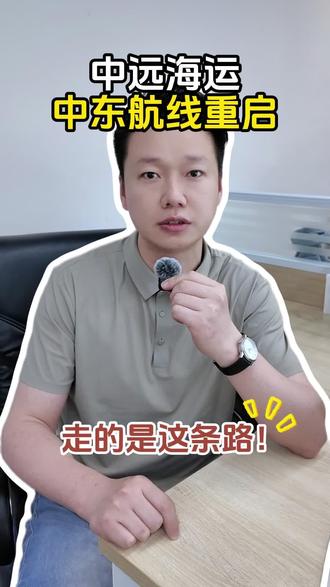 中远海运恢复中东订舱,货这样走 #中远海运 #海运 #霍尔木兹海峡 #国际物流