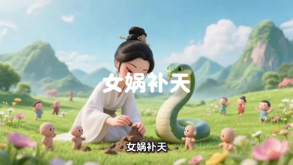 #女娲补天#神话故事#儿童动画#国风动漫#睡前故事