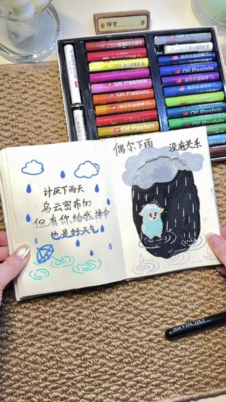 “偶尔下雨没关系,我会给你撑伞”
手帐教程来啦!#教程#尼泊尔本 #手工 #艺术在抖音 #打卡