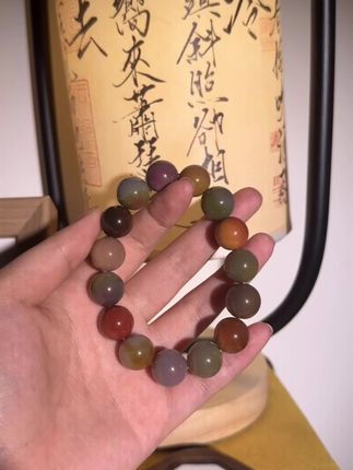 彩虹跌落人间 今日分享#好物推荐🔥 #手链 #手串 #玛瑙 #盐源