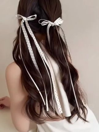 超仙气的蝴蝶结发夹来啦 #仙女必备#发夹#发饰#蝴蝶结发夹#飘带发夹