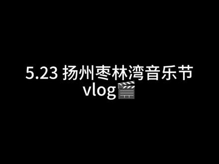 5.23 扬州枣林湾音乐节vlog🎬 “追光的路上 还好有你 在!”✨#黄子弘凡 #张远 #张集骏