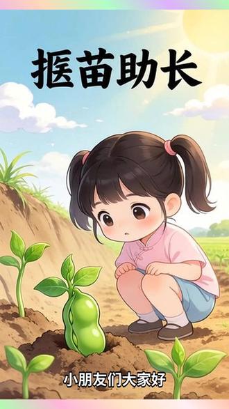 睡前成语故事:揠苗助长,简单又好懂 开头:一颗种子在着急在一片绿油油的田野上,一颗小禾苗探出头,使劲往上长呀长。可有个农夫呀,天天蹲在田边看,看了一遍又一遍,急得来回走。他对禾苗说:“你长得也太慢了吧!快点呀!