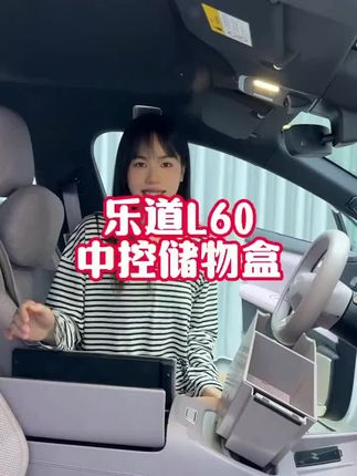 乐道L60扶手箱储物盒,原车同色双层设计,多功能储物#乐道L60 #乐道汽车